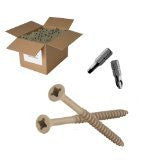 25 lb 2-1/2" Tan Deck Screws