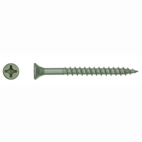 5 lb 9x3-1/2" Green Exterior Screws