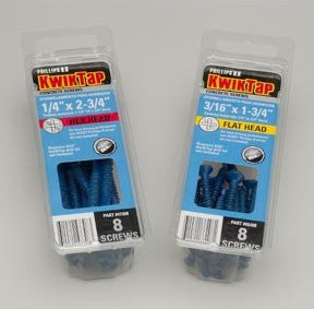 1/4" x 1-3/4" PFH 8pk Concrete Screws