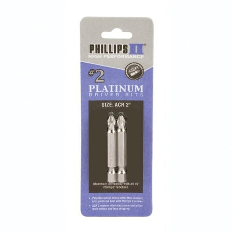#2 Phillips with ACR Bits 2" 2pk