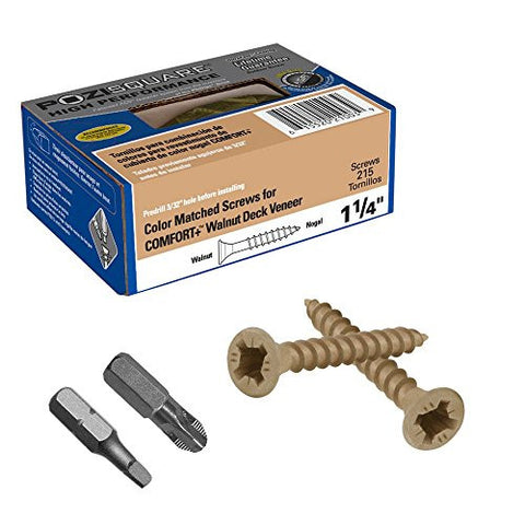 1 lb 7x1-1/4" Walnut Veneer Screws