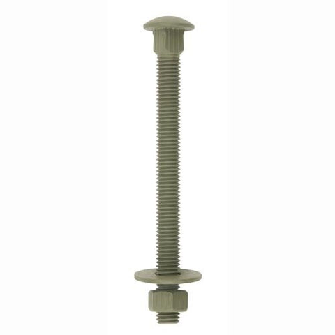 Carriage Bolt 3/8" x 5" Green