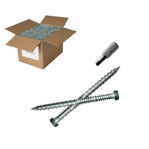 25 lb 10x2-1/2" Stainless Steel Composite Screw