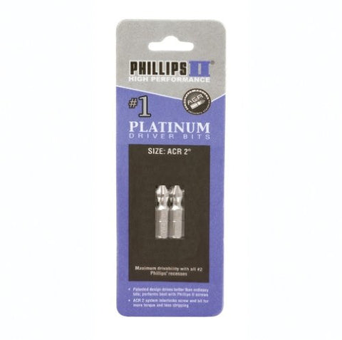 #1 Phillips with ACR bits 1" 2 pk